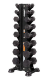 HF-5460 8 Pair Vertical Hex Dumbbell Rack (Dumbbells Not Included) Weight Storage Hoist Fitness 