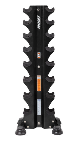 HF-5460 8 Pair Vertical Hex Dumbbell Rack (Dumbbells Not Included) Weight Storage Hoist Fitness 