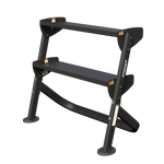 HF-5461-OPT-36 36" Dumbbell Rack With OPT (3rd-Tier) Weight Storage Hoist Fitness 2 Tiers 