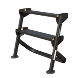 HF-5461-OPT-36 36" Dumbbell Rack With OPT (3rd-Tier) Weight Storage Hoist Fitness 2 Tiers 