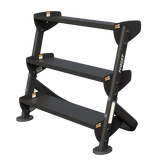 HF-5461-OPT-36 36" Dumbbell Rack With OPT (3rd-Tier) Weight Storage Hoist Fitness 