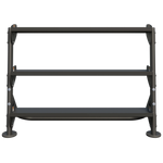 HF-5461-OPT-48 48" Dumbbell Rack With OPT (3rd-Tier) Weight Storage Hoist Fitness 
